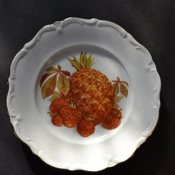 Vtg Winterling Bavaria Germany fruit plate  set - Picture 4 of 8